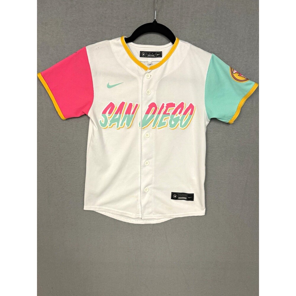 Nike San Diego Padres City Connect Yu Darvish #11 Youth Jersey Size Small S (8)
